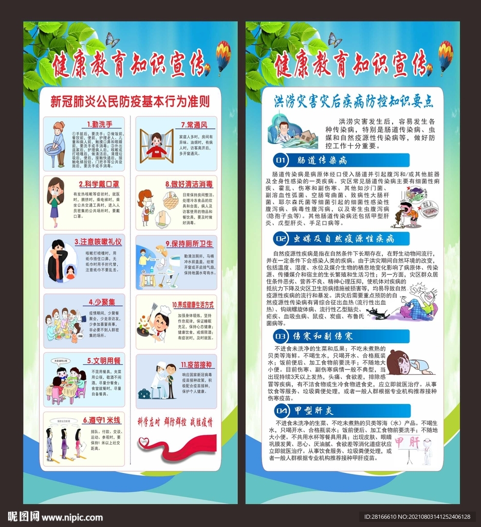 健康教育知识展架