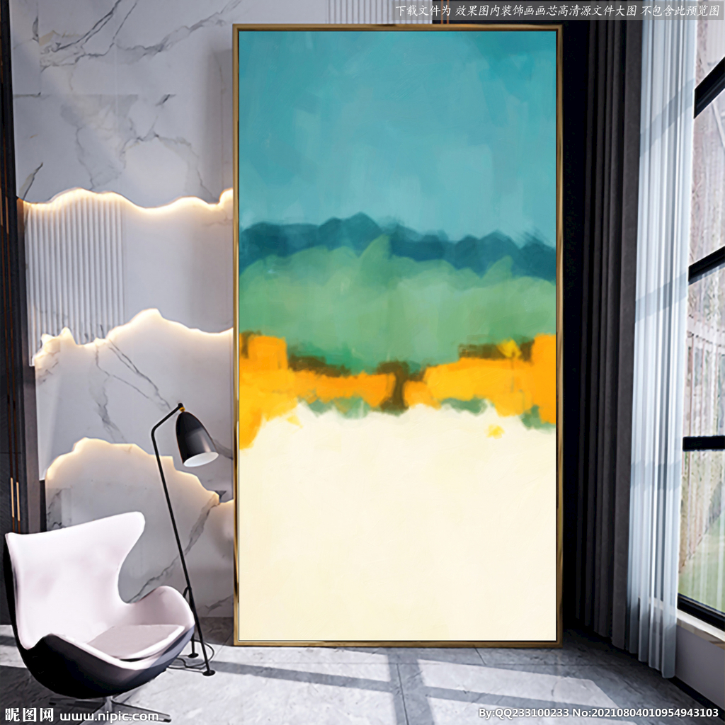 新中式壁画装饰画