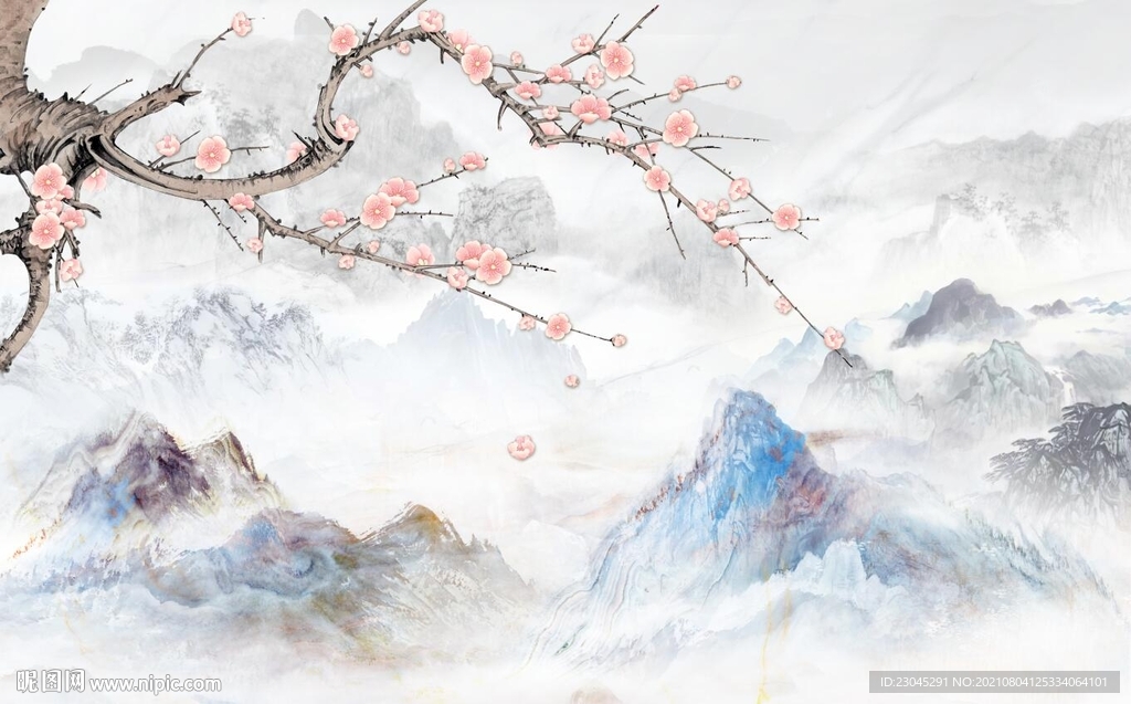 新中式背景墙