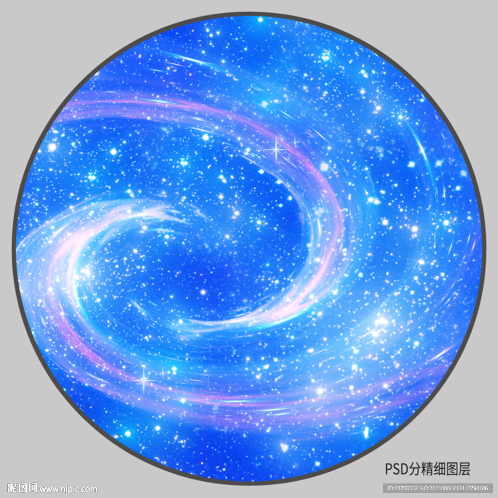 圆形星空吊顶图案