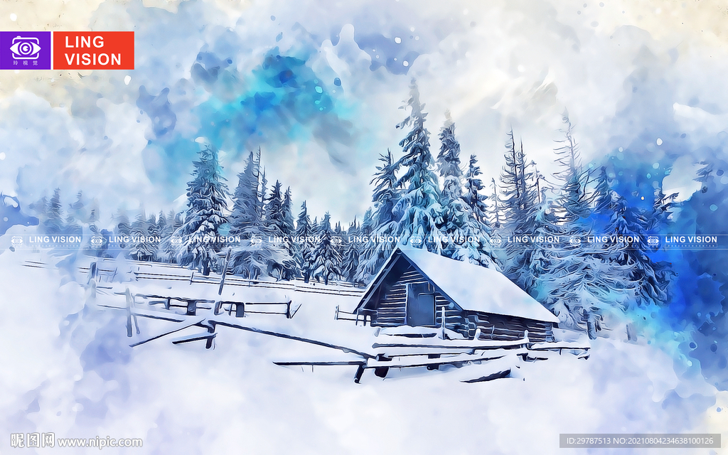 雪中美景