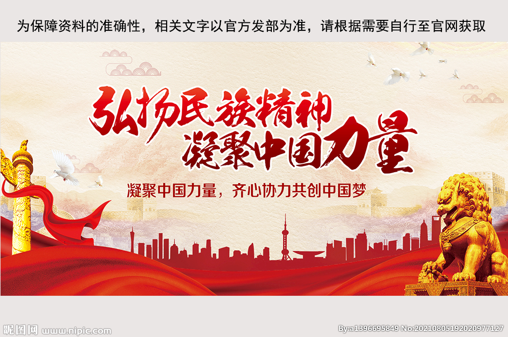 民族精神党建展板 
