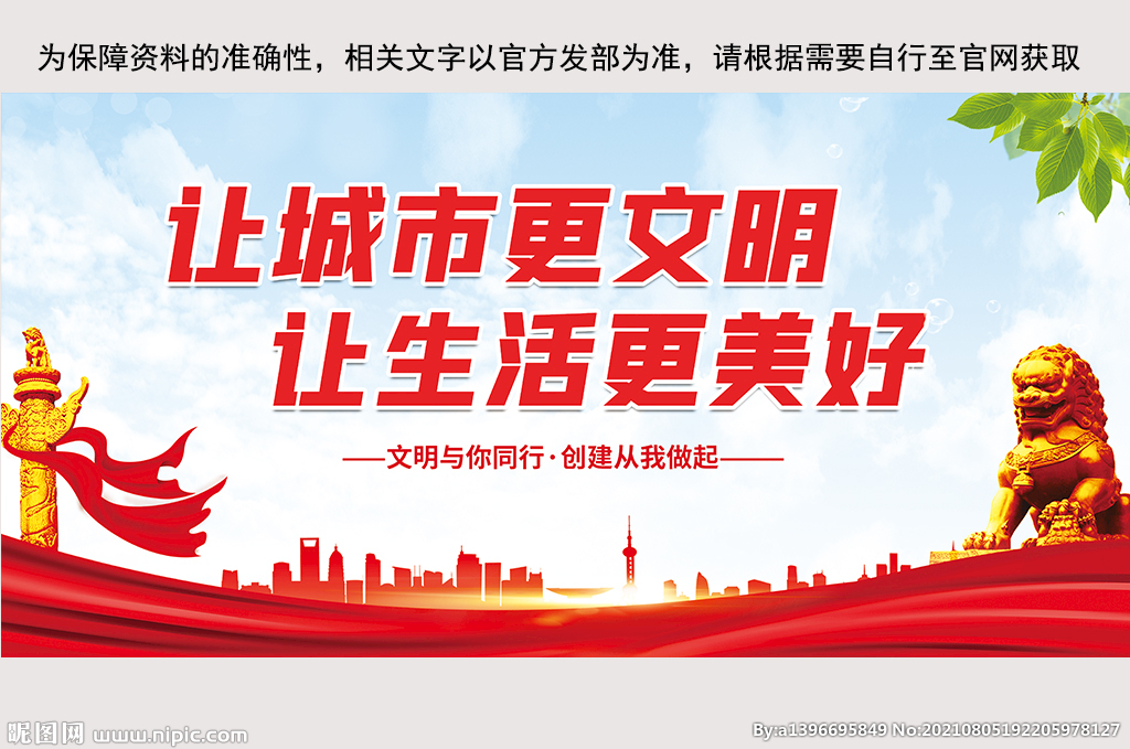 文明城市展板