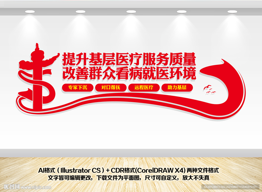 医疗保障文化墙