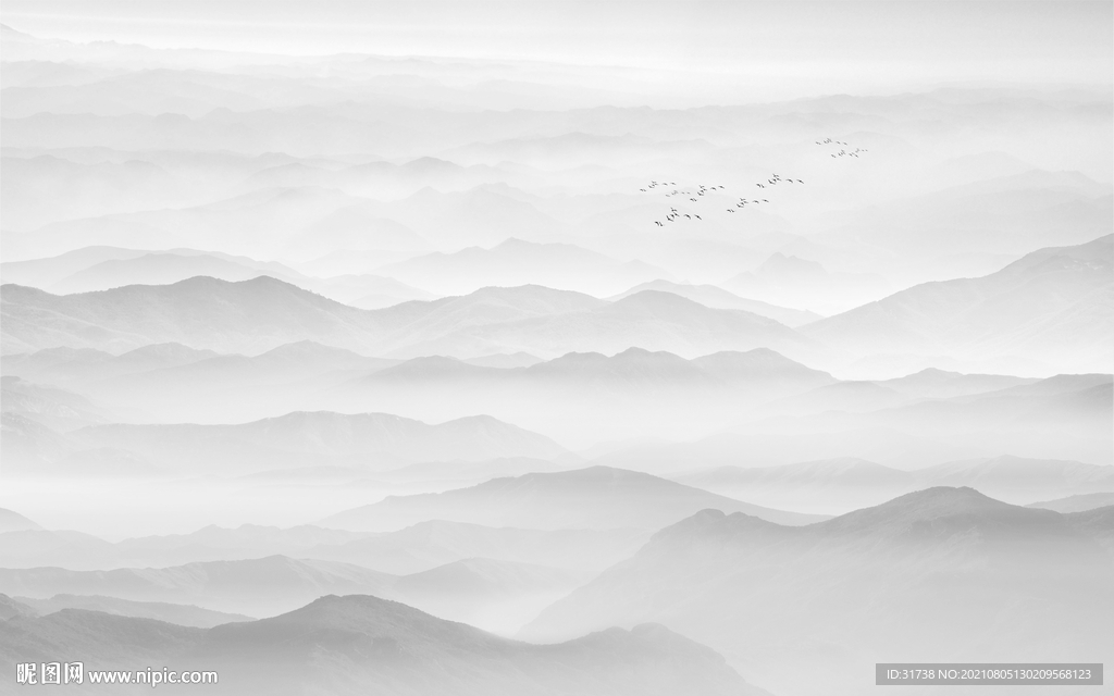 水墨山水画