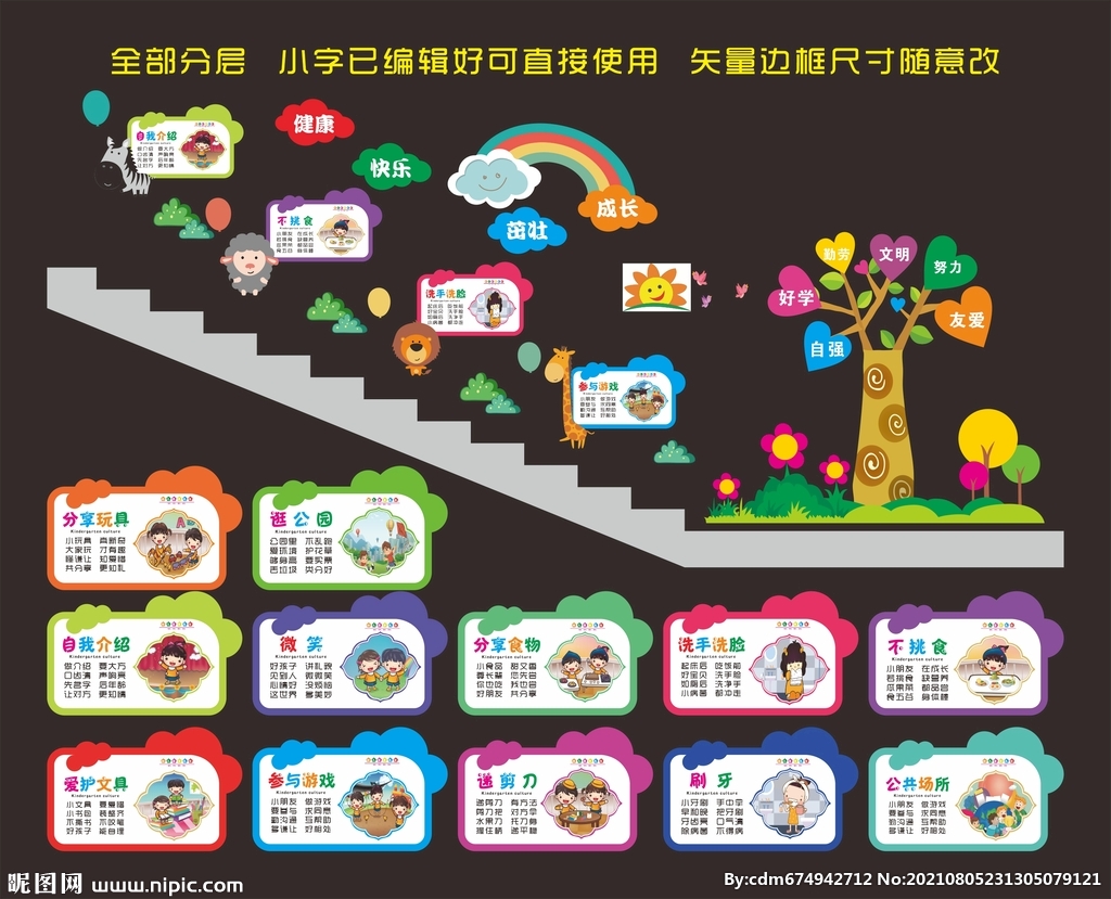 幼儿园楼梯文化