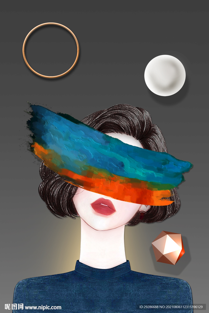 玄关画 美女装饰画