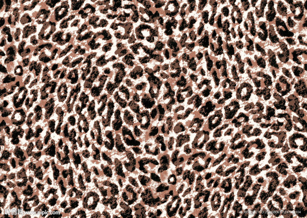 大牌  豹纹  数码印花  