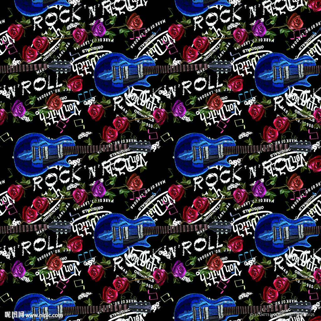 大牌 方巾 吉他 