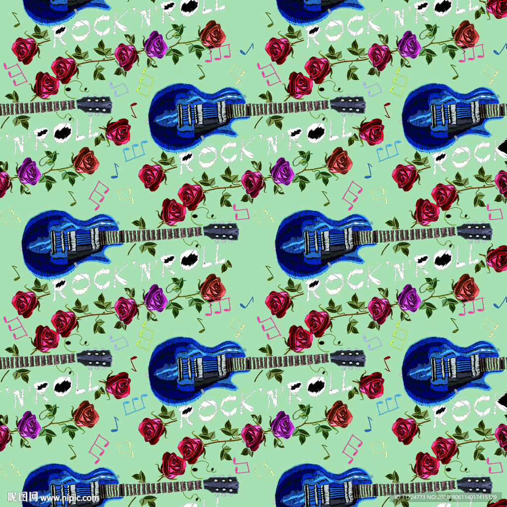 大牌 方巾 吉他