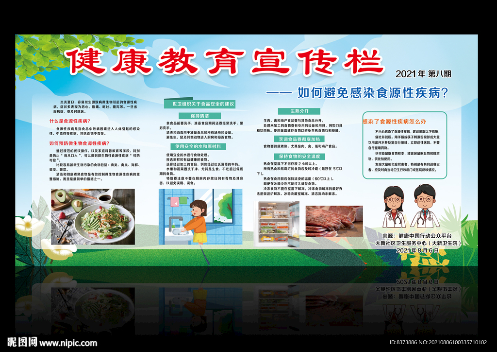 食源性疾病健康教育宣传栏
