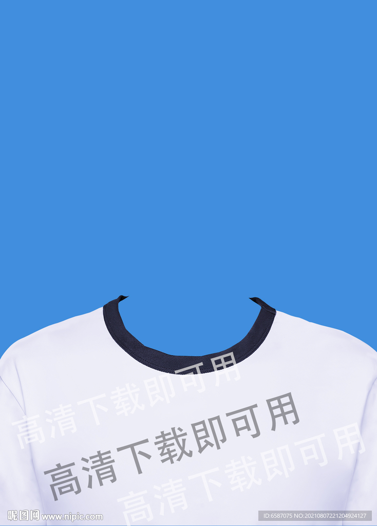 男士证件照休闲T恤图片