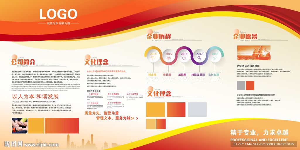 企业文化展板