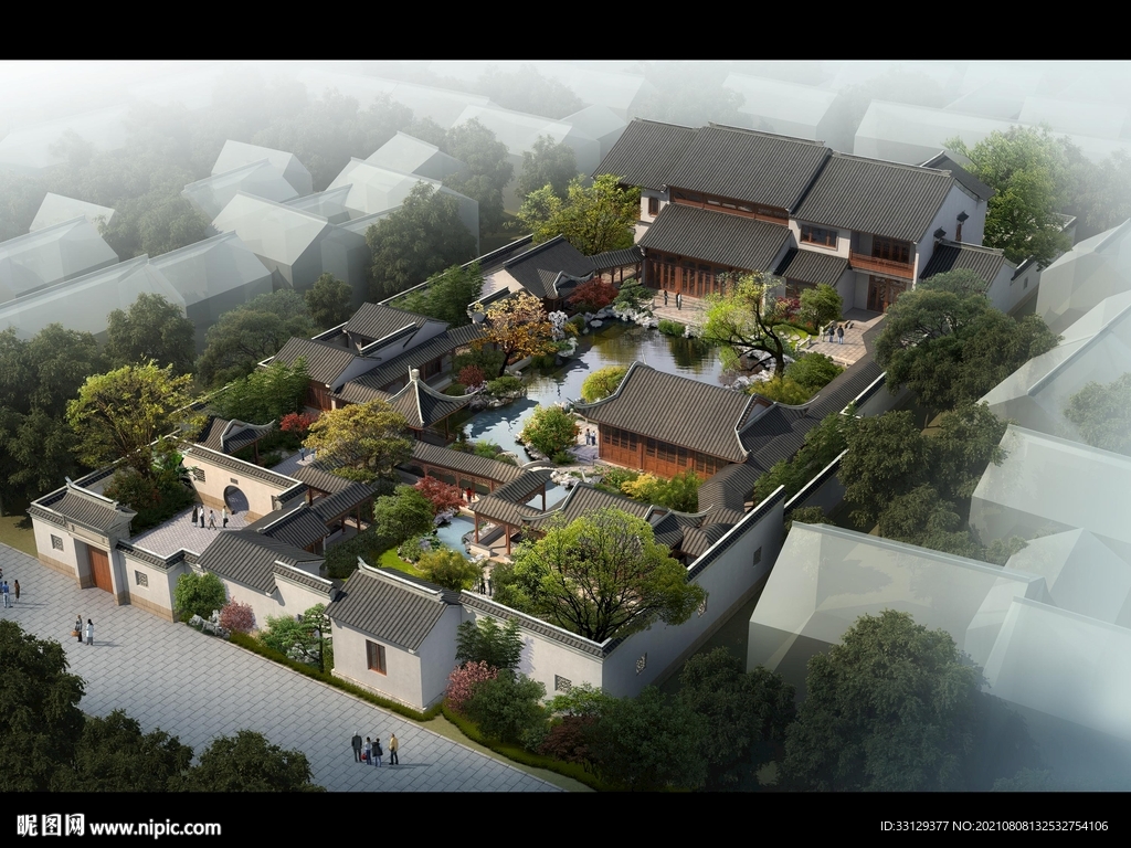 古建鸟瞰