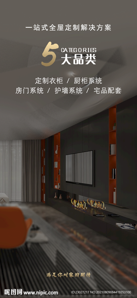 全屋定制家居海报