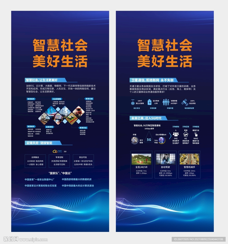 智慧社会展架