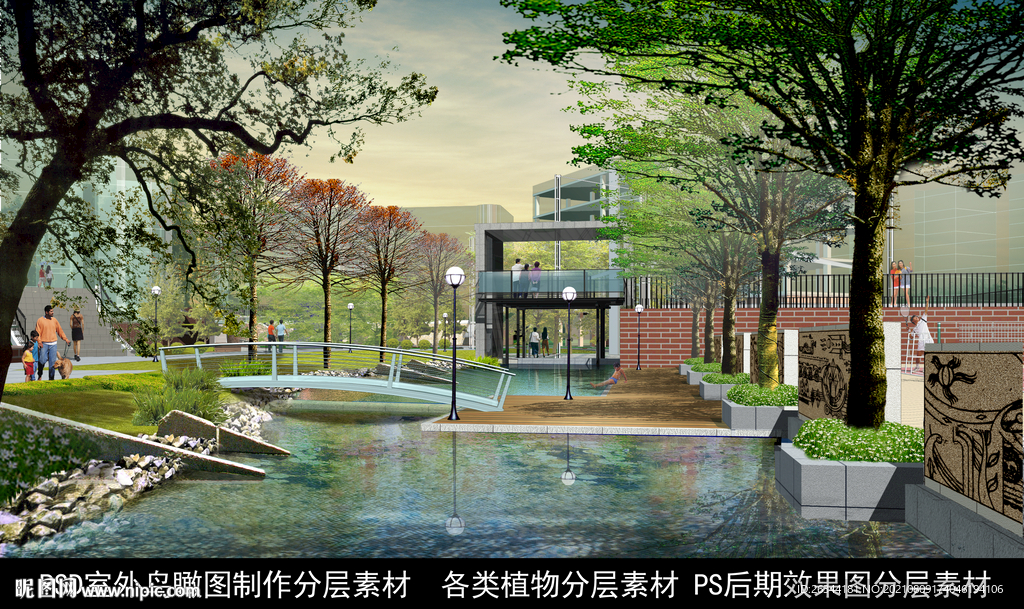庭院景区效果图