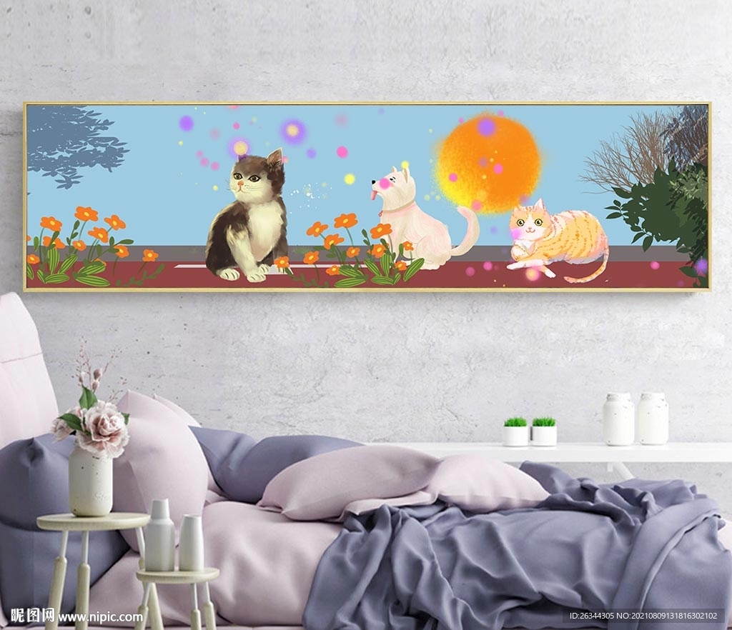 猫咪装饰画