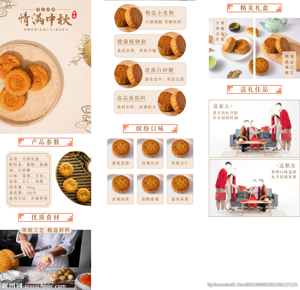 月饼详情模板