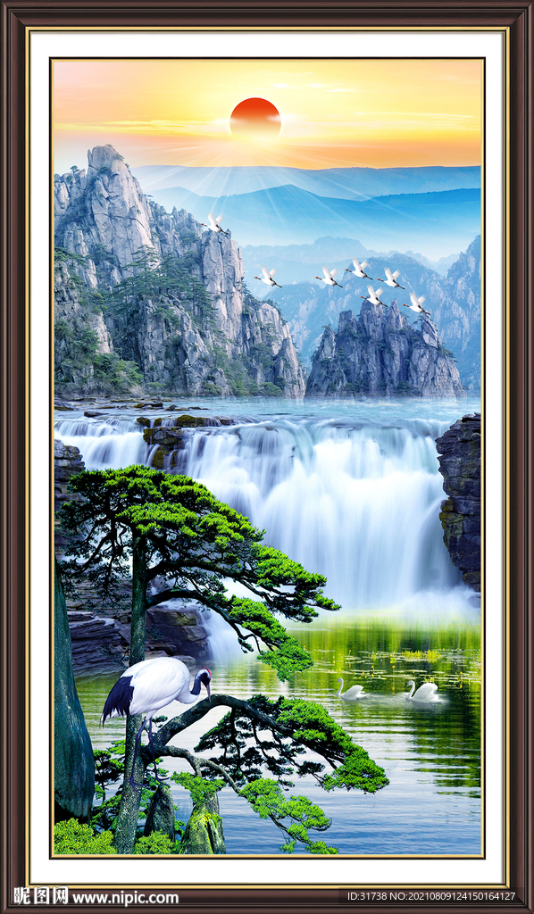 玄关山水画