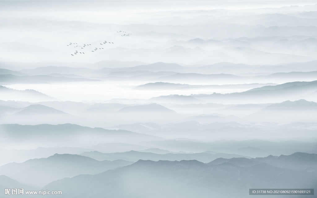水墨山水画