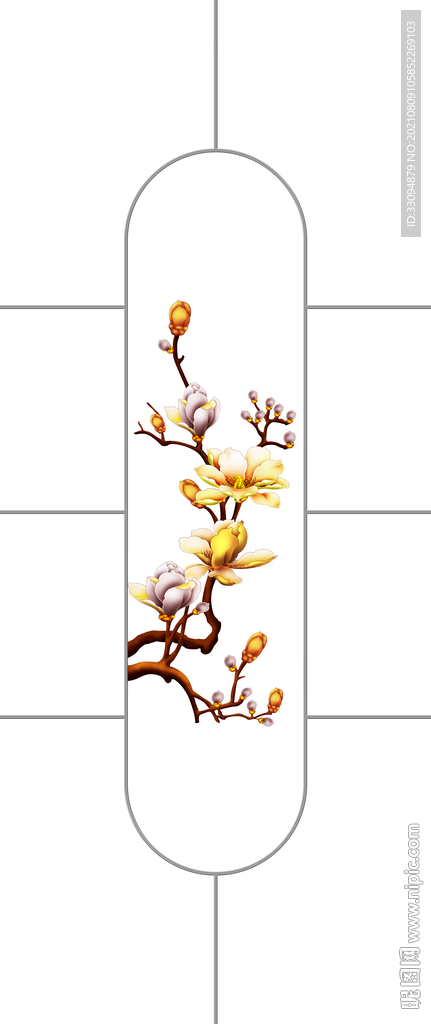 高清分层彩白彩平开门写真图