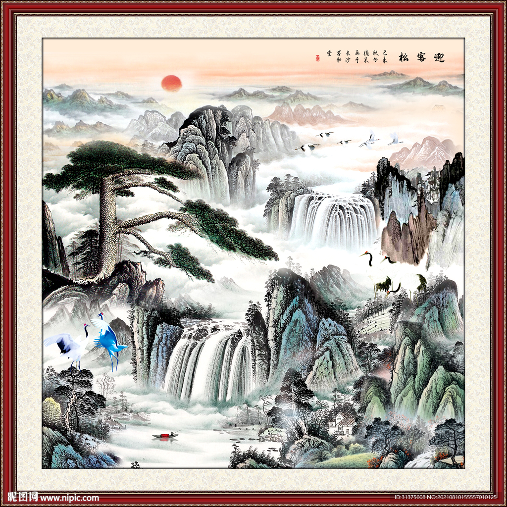 中国顶尖绘画艺术——传统工笔山水高清大图欣赏_王军河