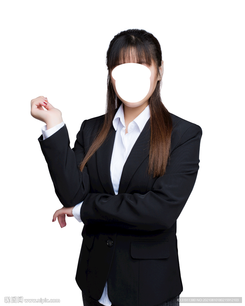 女性半身形象照