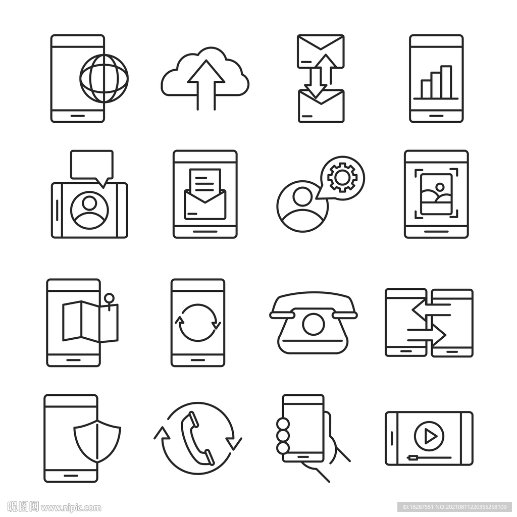 多种风格手机 icon 图标