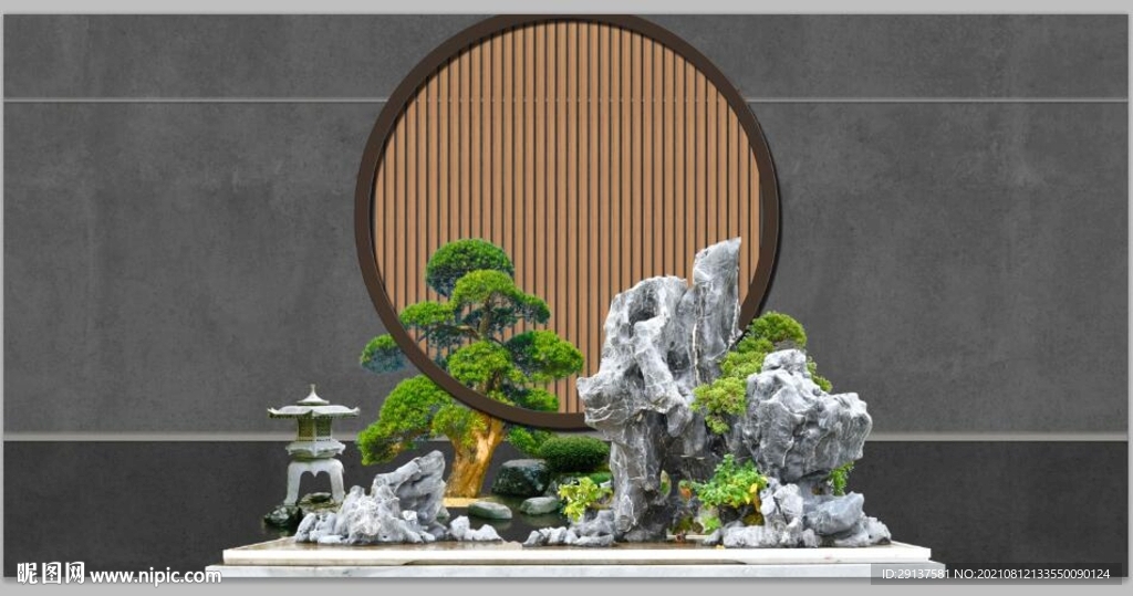 中式意境背景墙装饰画