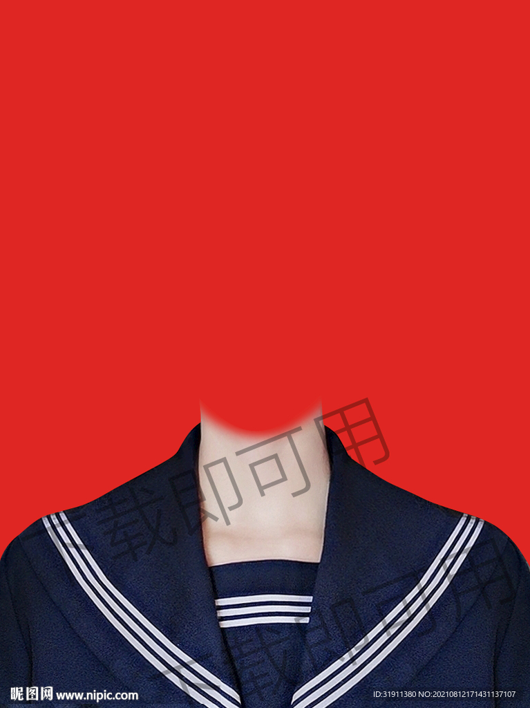 女生水手服素材