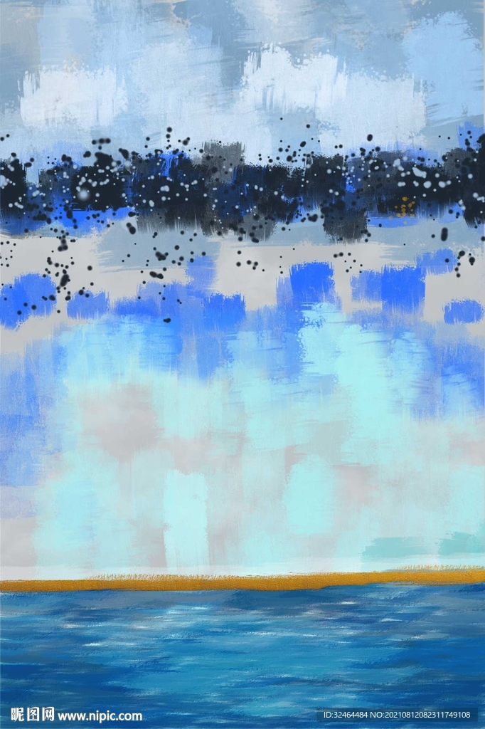 高端抽象风景油画