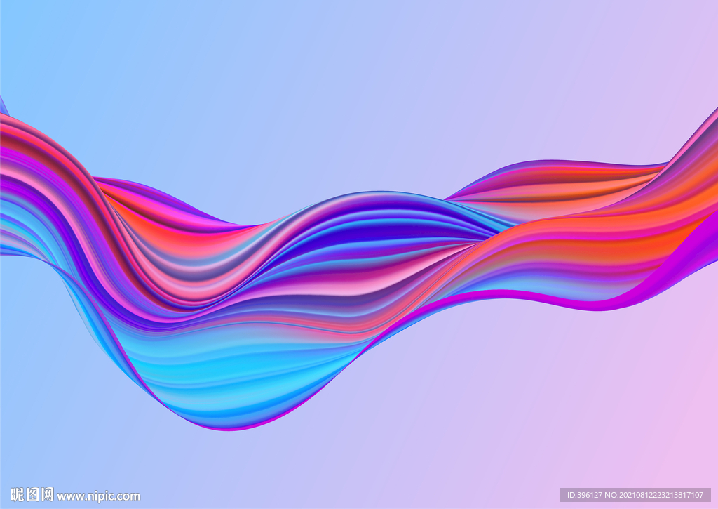 高端炫彩抽象色彩线条