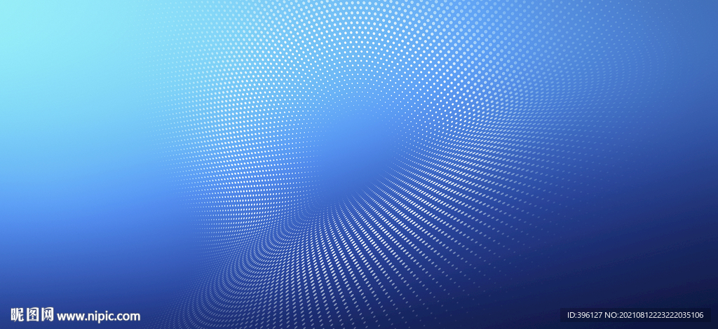 蓝色抽象放射点聚焦底纹