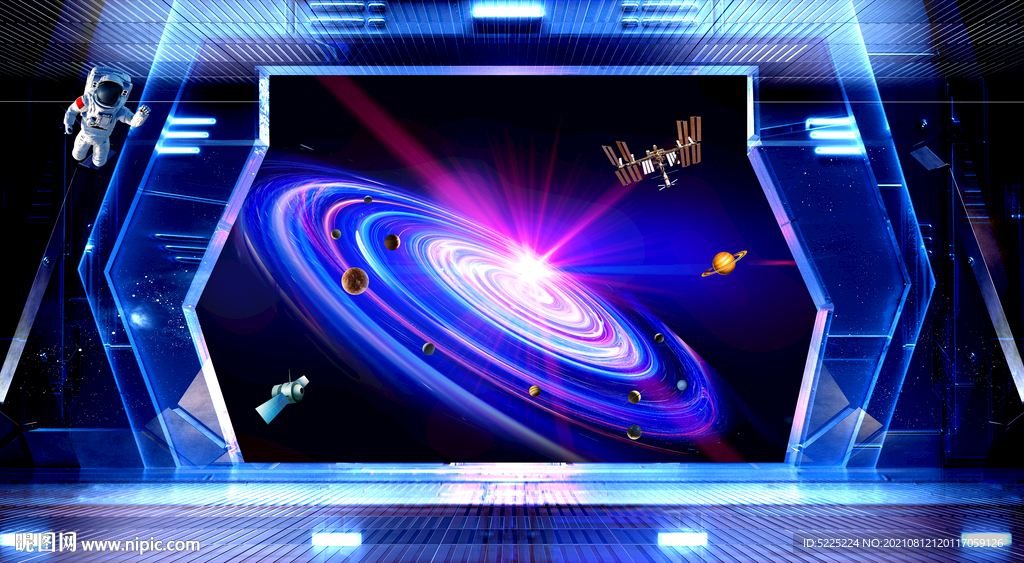 梦幻宇宙星空婚礼效果图