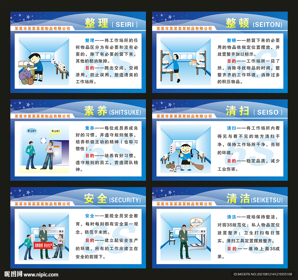 6S管理展板