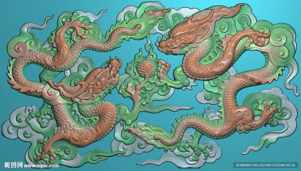 新款双龙戏珠
