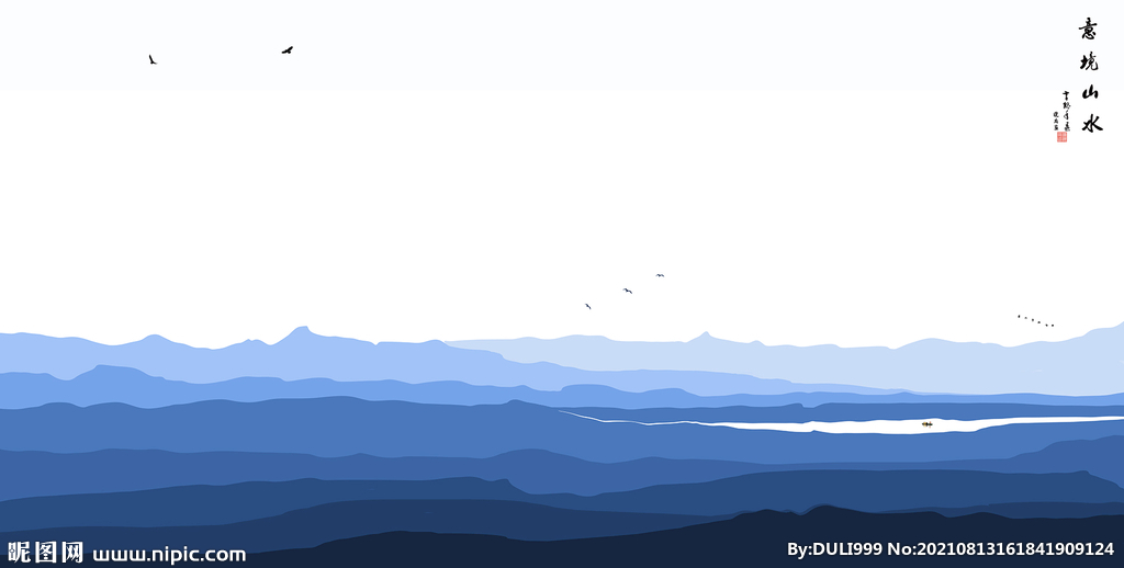 意境山水画禅境山水画