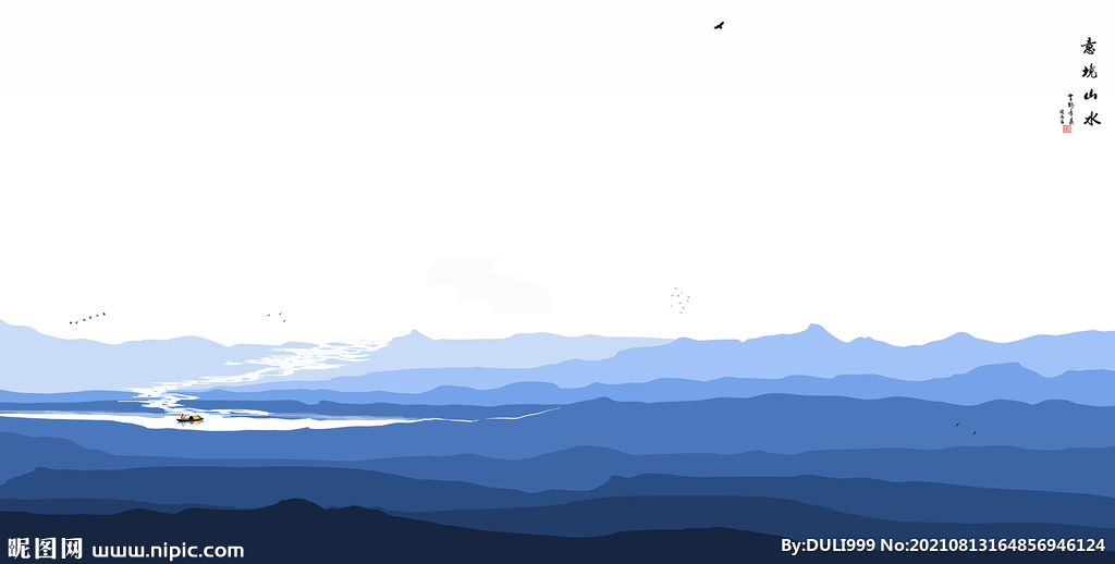 意境山水禅境山水画水墨山水画