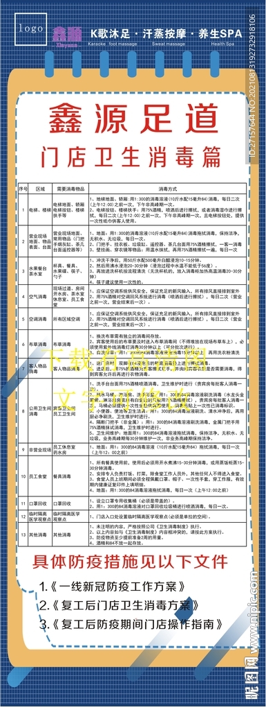 KTV足浴城门店卫生消毒宣传展