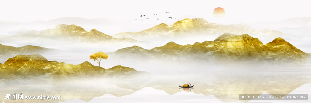 高端水墨山水画