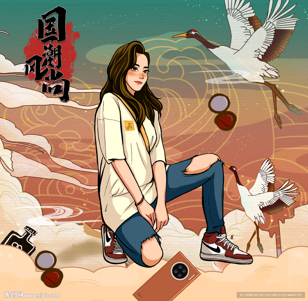 国潮美女