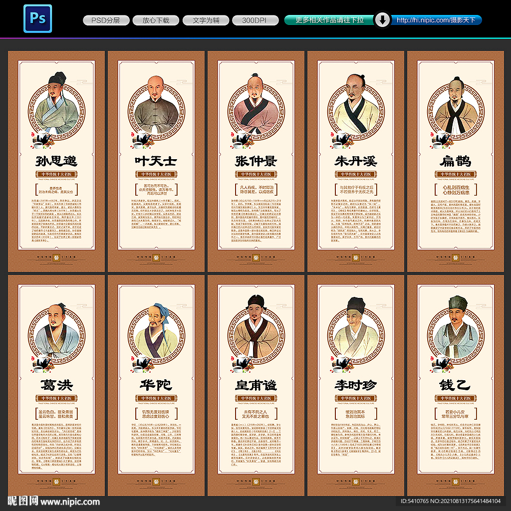 古代名医展板