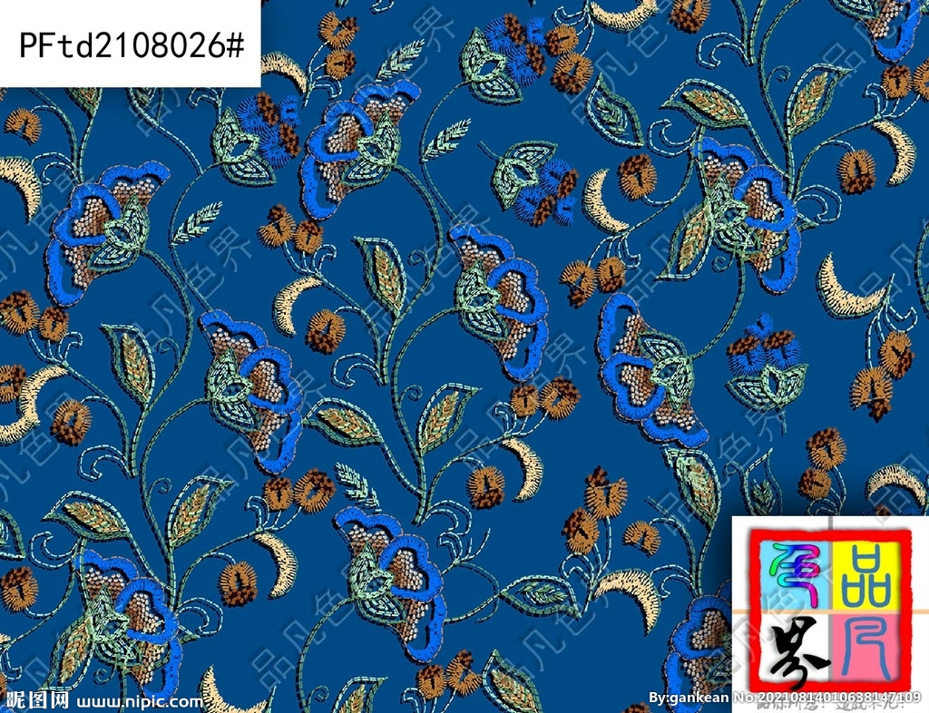 碎花 数码印花 精品设计 清爽