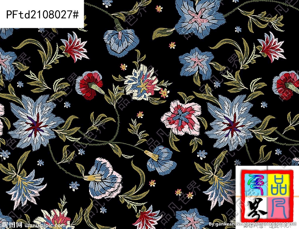 碎花 数码印花 精品设计 清爽