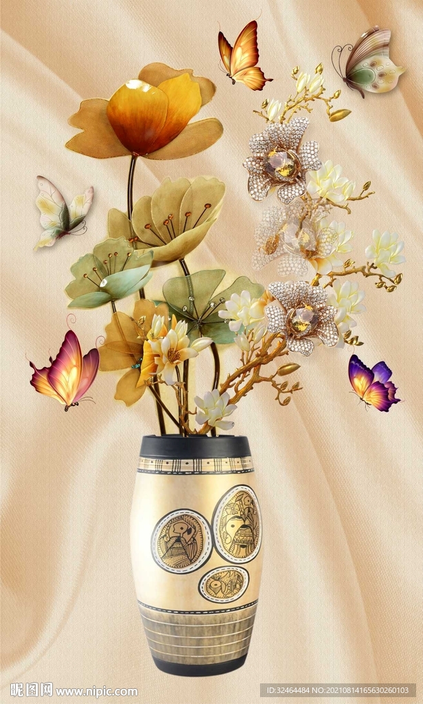 花瓶玄关装饰画 