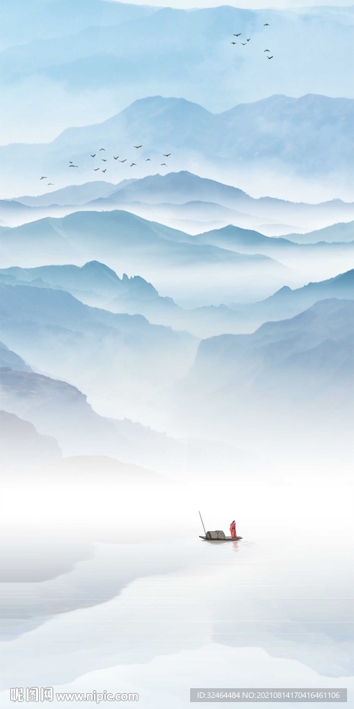 高端意境山水玄关