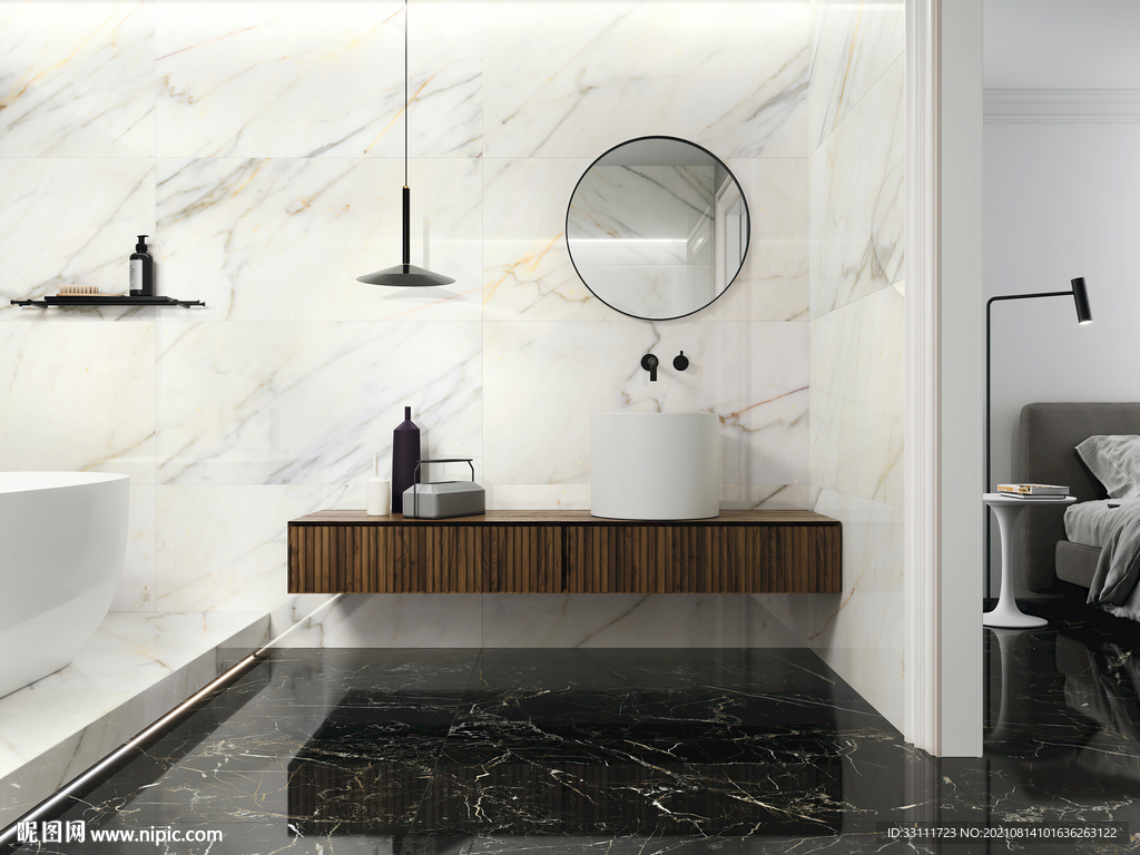 卫生间瓷砖效果图