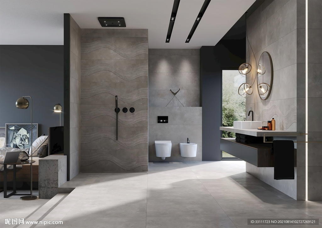 卫生间瓷砖效果图