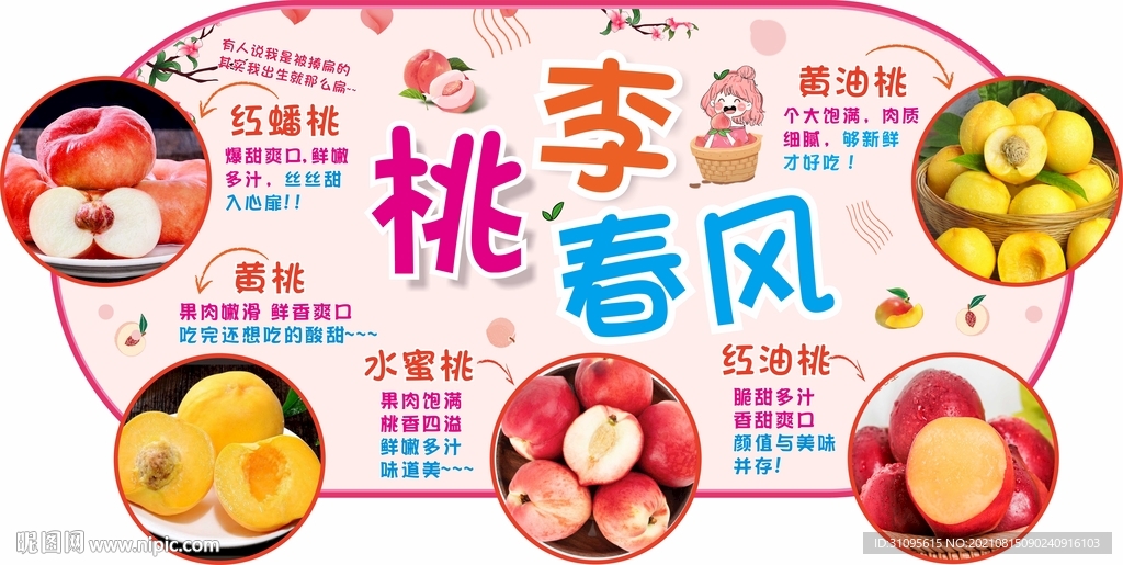 水果桃类KT板
